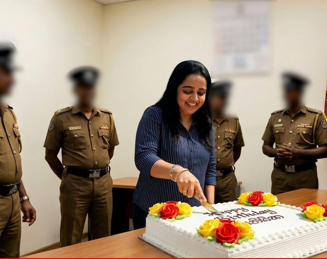 ඉෂාරා සෙව්වන්දිගේ උපන්දින කේක් එකේ වසලු